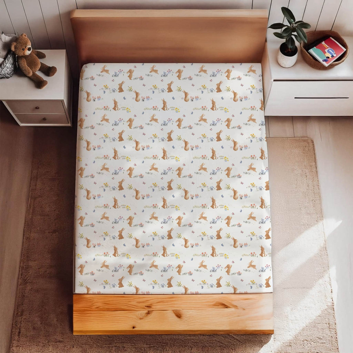 Twin Fitted Sheet - Cuddle Bunny PREORDER
