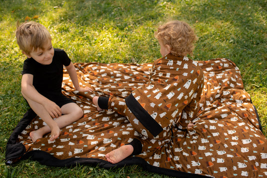 Kids Shorts+T-Shirt Pj set - Solid Black - Summer