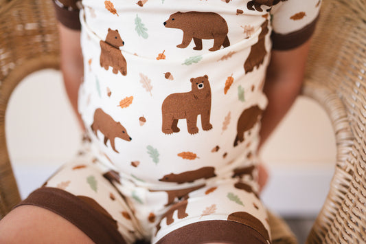 Beary Dreamy Bamboo Shorts + T-shirt Set