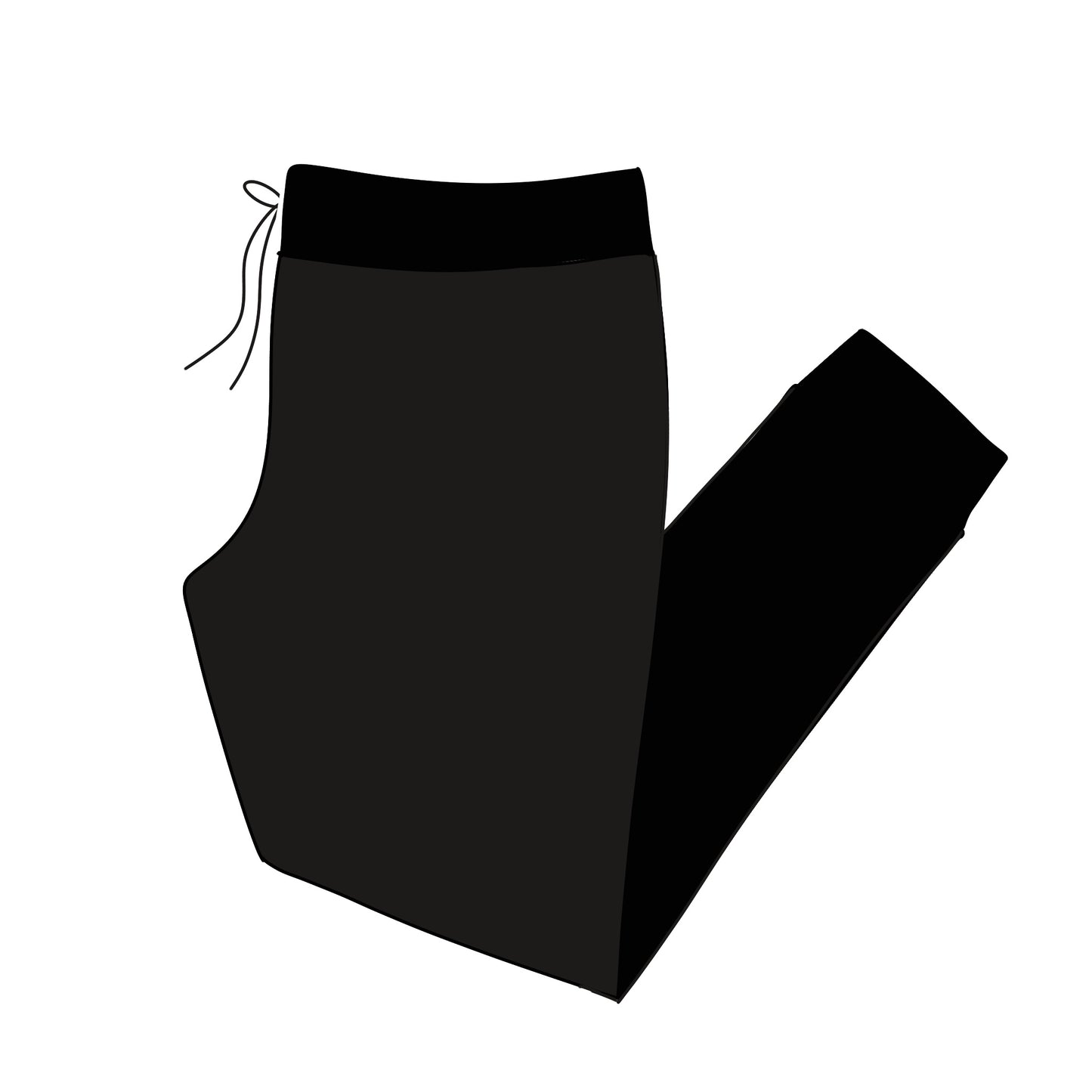 Adult Pj Pants - Solid Black