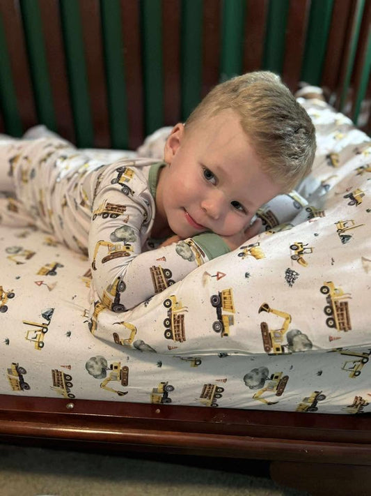 Kids Two Piece Pjs - Diggers & Movers