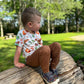 Kids Bamboo Jogger Pants - Acorn - Solid Brown