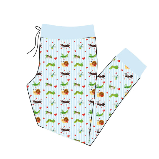 LoveBug Picnic Adult Jogger Style Pj Pants - PREORDER