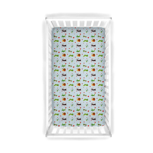 CRIB Fitted Sheet LoveBug Picnic PREORDER
