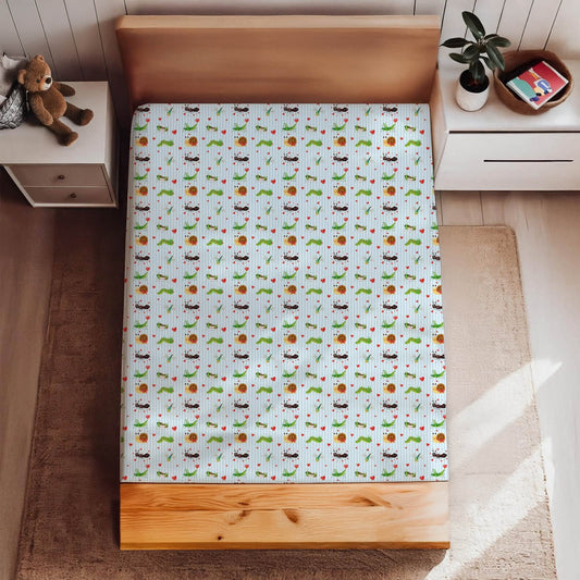 Twin Fitted Sheet - LoveBug Picnic PREORDER