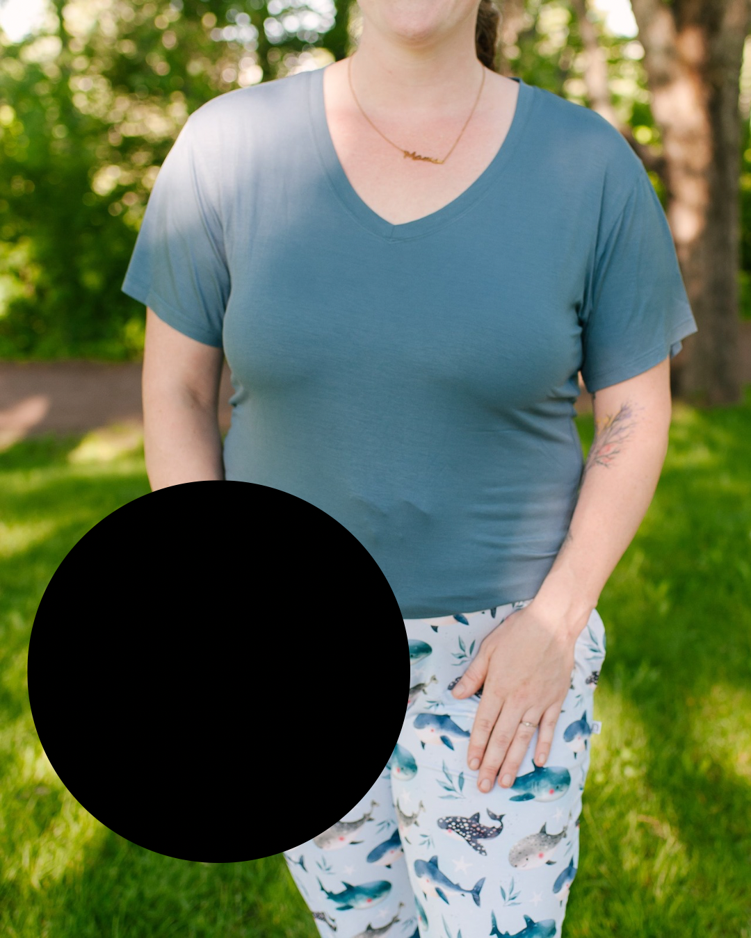 Women's T-shirt - Solid Black