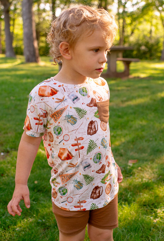 Kids Pocket T-Shirt -Adventure Scout