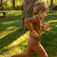 Kids Two Piece Pjs - Acorn - Solid Brown