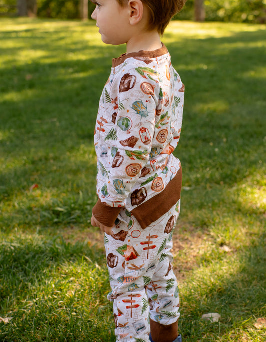Crewneck Sweater & Joggers Set - Bamboo/Cotton Blend - Adventure Scout