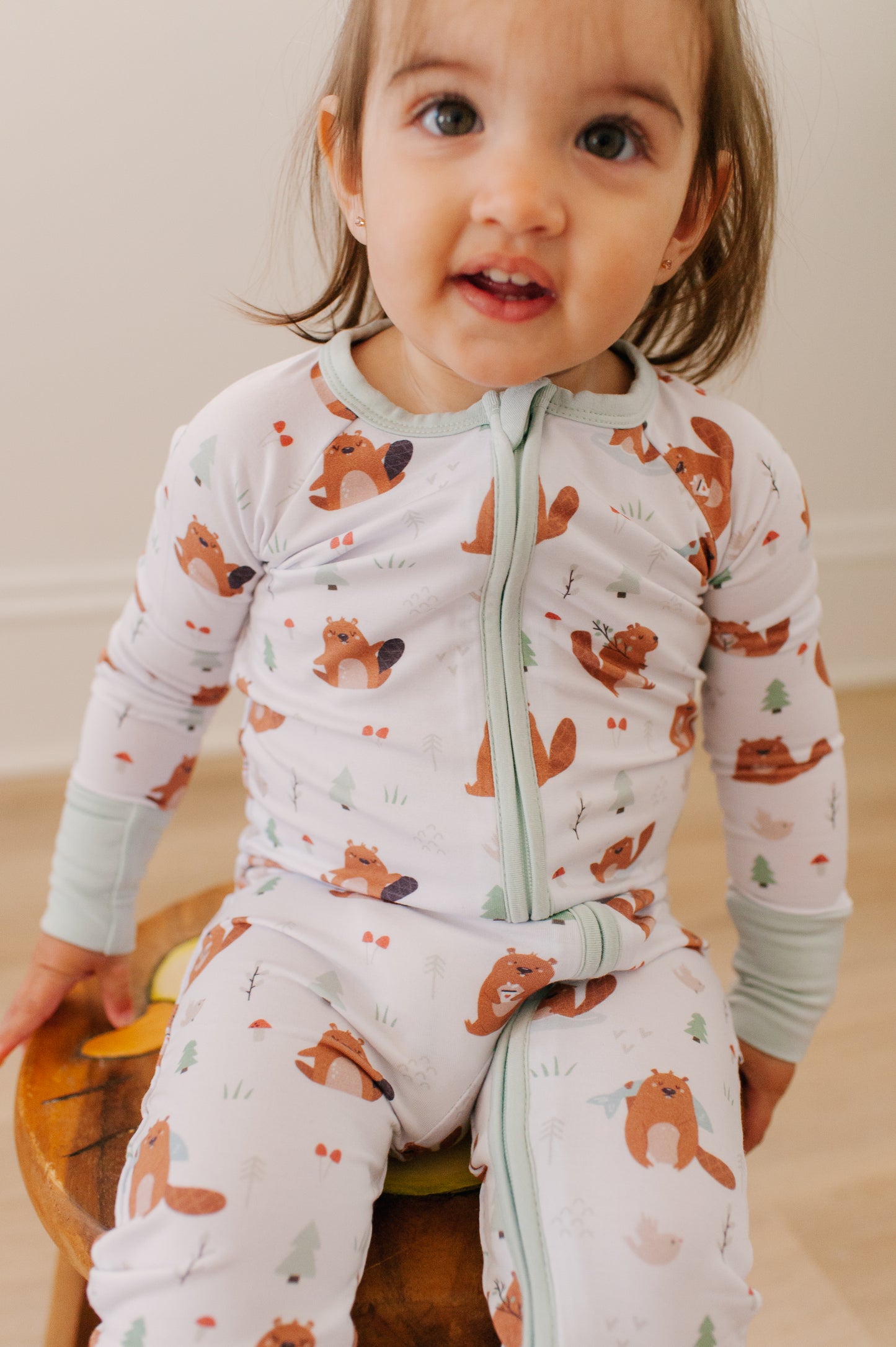 Woodchip Bamboo Zippy Romper -