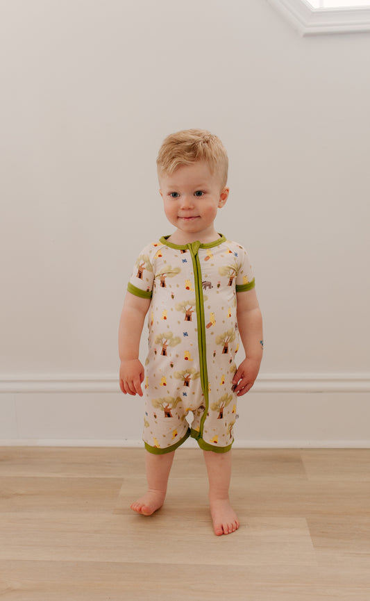 Rumbly Tumbly (Winnie The Pooh) Bamboo Shortie Romper