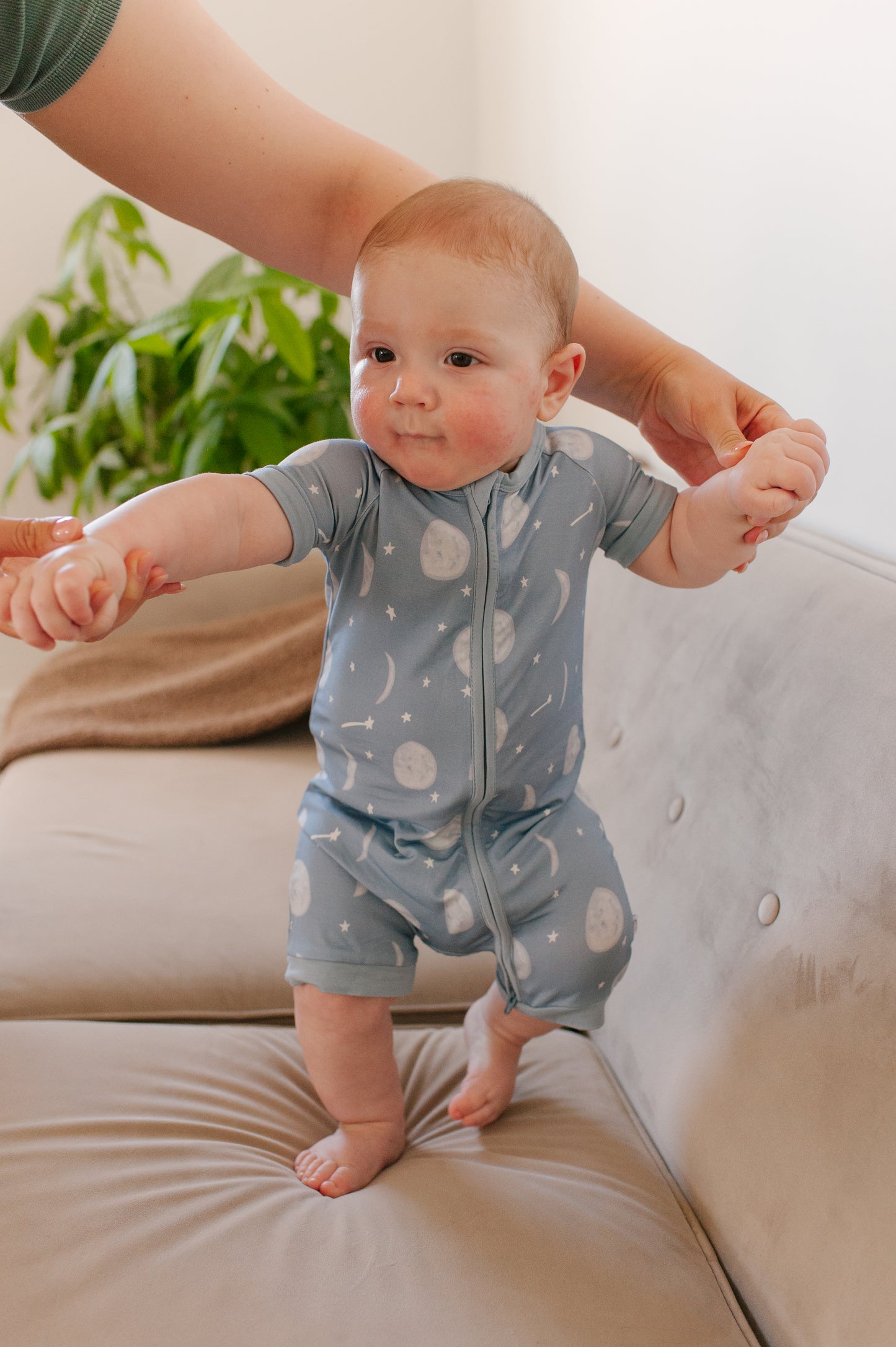 Reach For The Moon Bamboo Shortie Romper