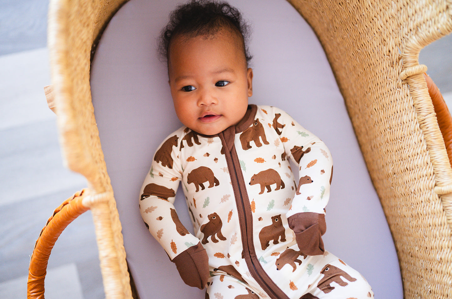 Bamboo Zippy Romper - Beary Dreamy