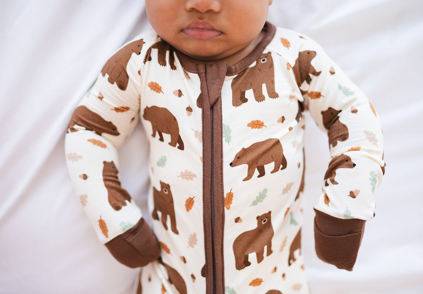 Bamboo Zippy Romper - Beary Dreamy