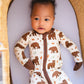 Bamboo Zippy Romper - Beary Dreamy