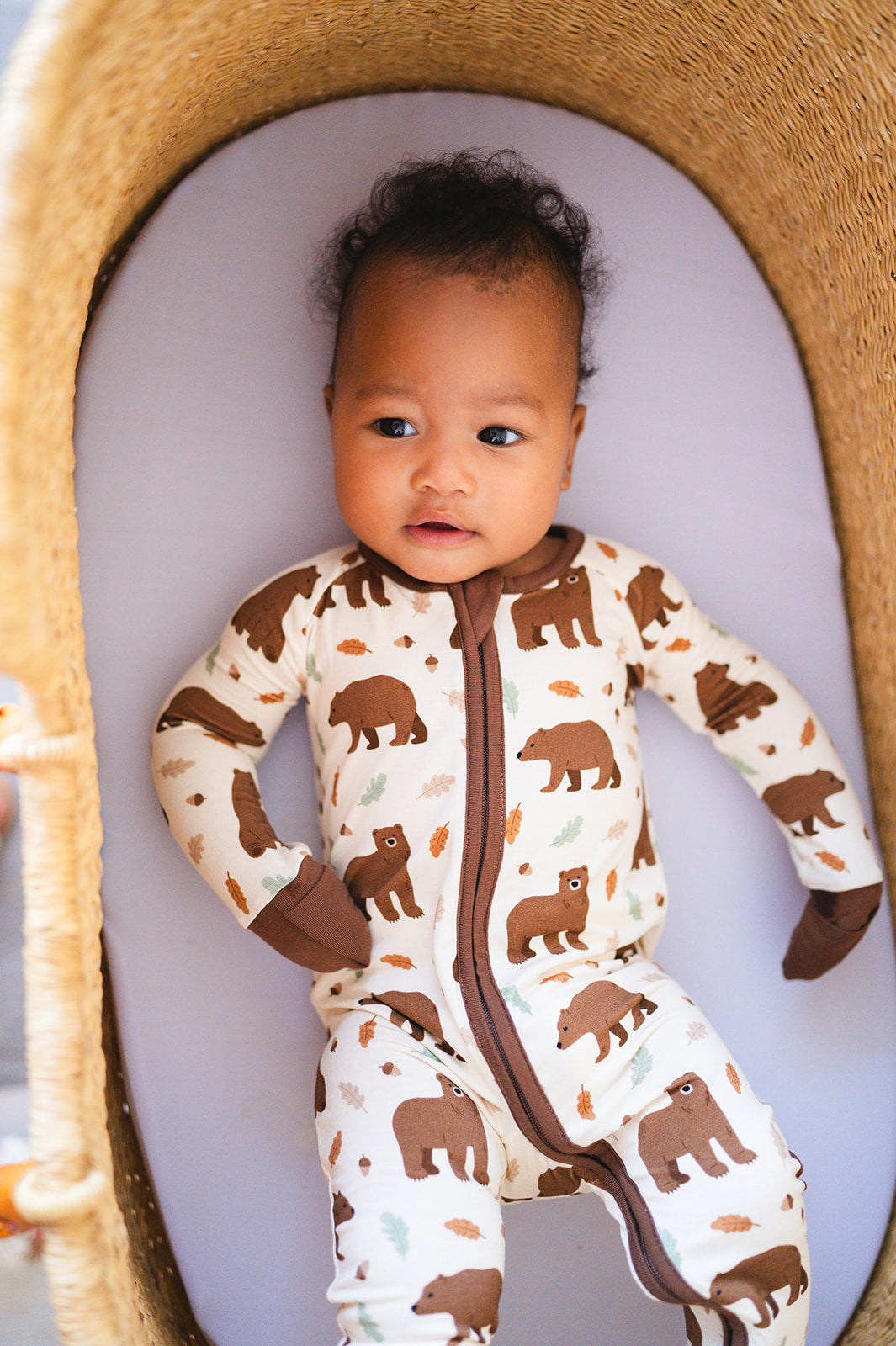 Bamboo Zippy Romper - Beary Dreamy